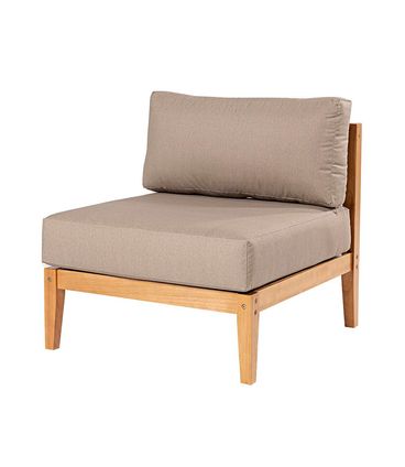 Sofa Modulo Com Encosto Cannes Cor Fendi Base Mel - 72482