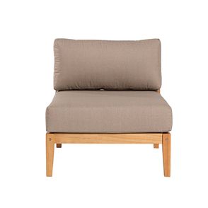 Sofa Modulo Com Encosto Cannes Cor Fendi Base Mel - 72482