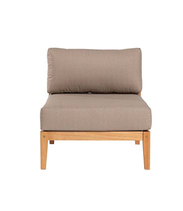 Sofa Modulo Com Encosto Cannes Cor Fendi Base Mel - 72482