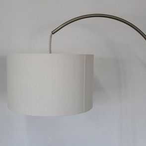 Luminaria de Chão Ozark Cupula Cru com Base Metal Champanhe 180 cm - 72261