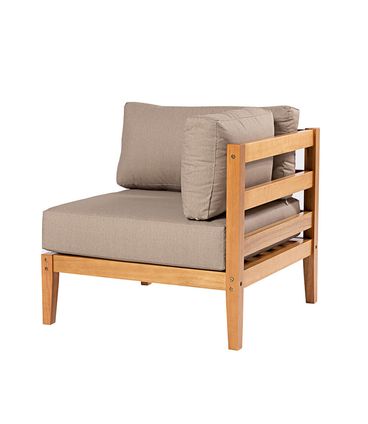 Conj. Sofa de Canto Ripado Fendi + Mesa Centro Cannes Mel - 72483