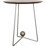 MesaLateralOrquideaAltaTampoLaminadoAmendoaSuaveBaseBronzeLight54cm72364