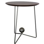 MesaLateralOrquideaBaixaTampoLaminadoAmendoaSuaveBaseBronzeLight45cm72365