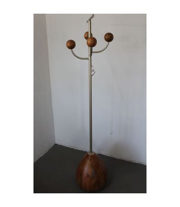 Cabideiro Ekko Estrutura Bronze Light com Base Amendoa Suave 165 cm - 72367