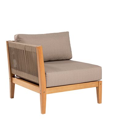 Conj. Sofa de Canto Fendi Corda + Mesa Centro Cannes Mel - 72485