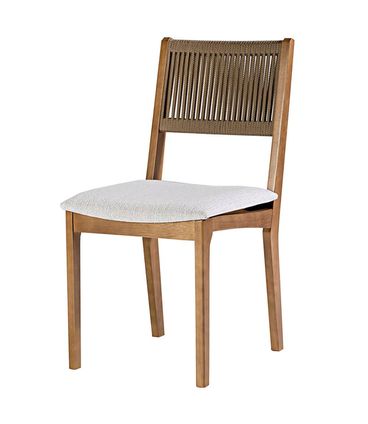 Cadeira Tune Sem Braco Corda Fendi Base Mel - 72510