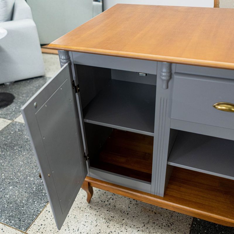 MesaIlhaFionaCinzaEscuro2Portas2Gavetas176cm59811