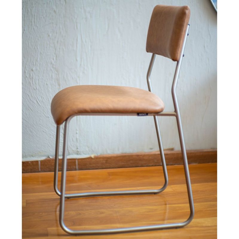 CadeiraLevonCouroNaturaleAcoGrafite66784