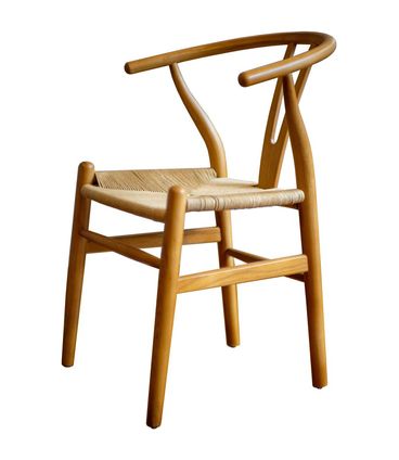 Cadeira Valentina Palha Base Madeira Natural - 11491