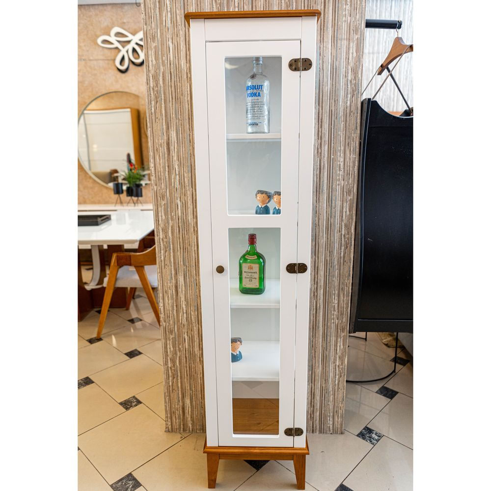Cristaleira-Laura-1-Porta-cor-Branco-com-Amendoa-180-cm---59943