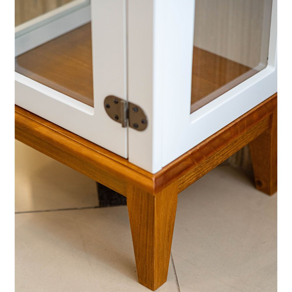Cristaleira-Laura-1-Porta-cor-Branco-com-Amendoa-180-cm---59943