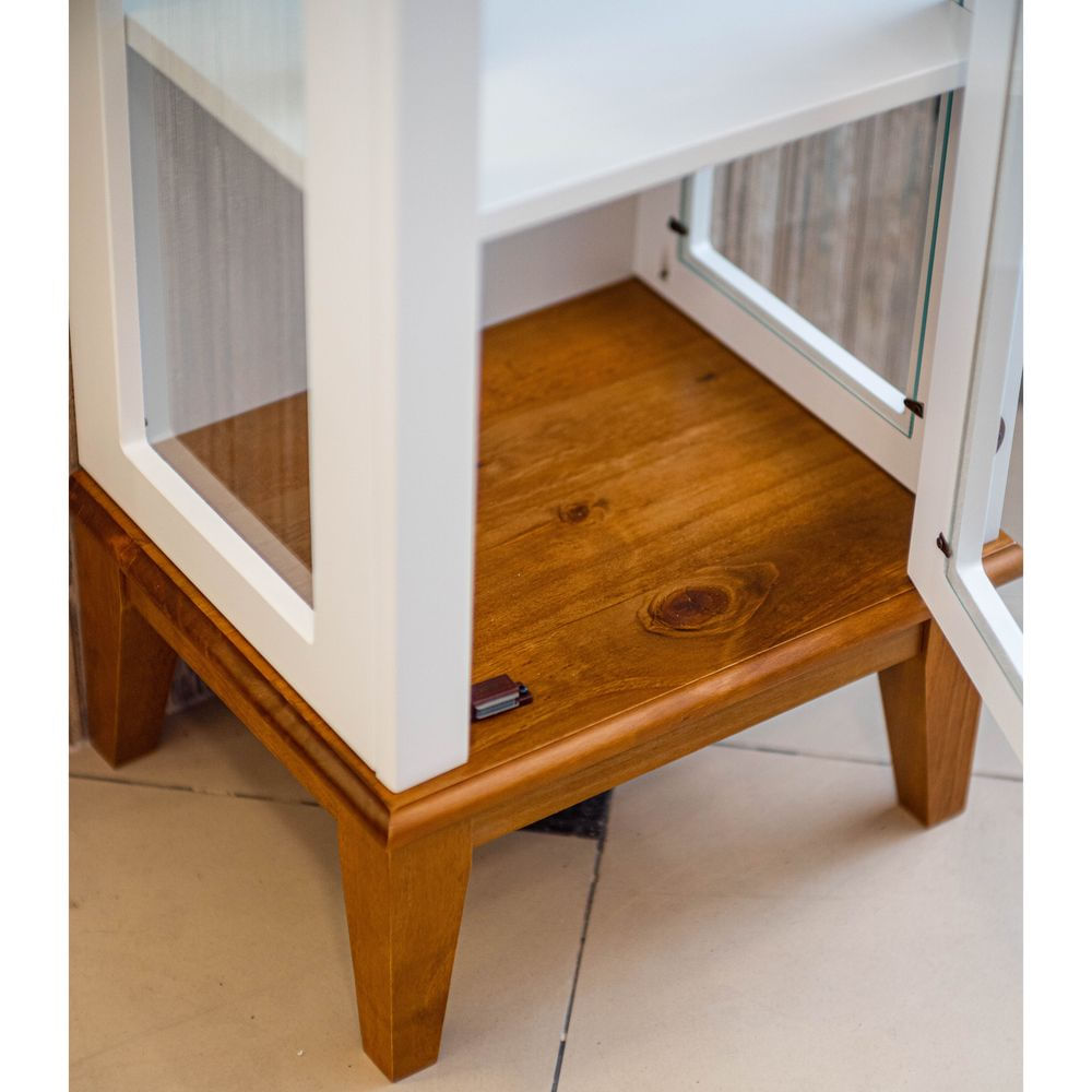 Cristaleira-Laura-1-Porta-cor-Branco-com-Amendoa-180-cm---59943