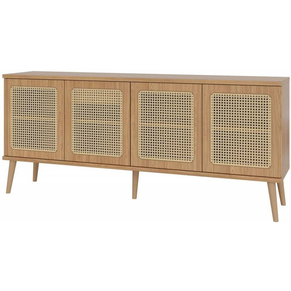 Balcao-Future-TB317-4-Portas-Tela-Palha-e-MDF-cor-Freijo-180-cm---71866