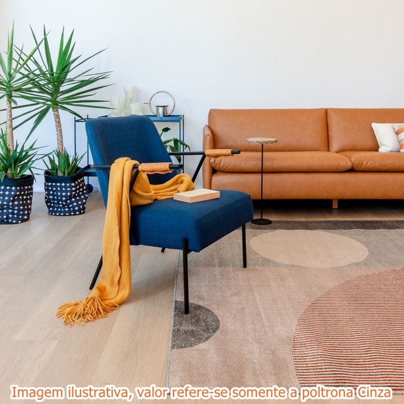 PoltronaBenjorcomBracoCourinoCarameloeEncostoBoucleCinzacomBasePreta71879