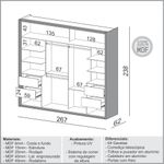 RoupeiroAlexandria2PortasEstruturaemOffWhitecorFreijoeOffWhite267cm56341