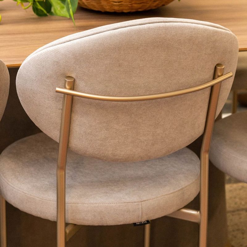 CadeiraChoicesemBracoLinhoCinzaClarocomBaseAcoGoldMetalizado71340