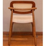 CadeiraCariocaAssentoCinzaeEncostoTelaSextavadacomBaseMadeiraCastanho71997