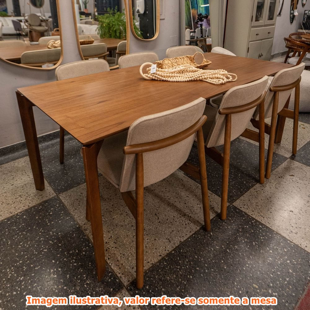 Mesa-de-Jantar-Lush-Retangular-Laminado-Castanho-com-Base-Madeira-200-cm---71994