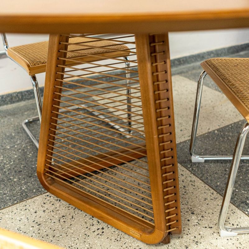 MesadeJantarCossRedondaTampoCedrocomBaseCedroeCordaCanela120cm72682