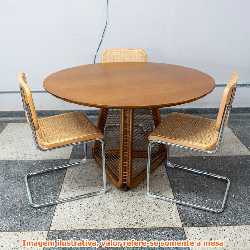 MesadeJantarCossRedondaTampoCedrocomBaseCedroeCordaCanela120cm72682