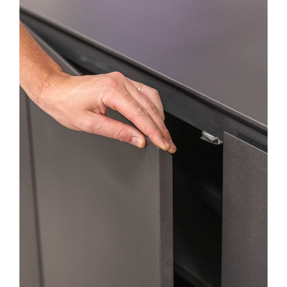 Buffet-Collins-4-Portas-Laca-Grafite-Brilho-com-Pes-Aco-Ouro-200-cm---71182
