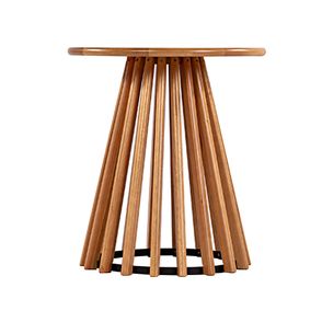 Mesa Lateral Dover Redonda Verniz Avela - 72746