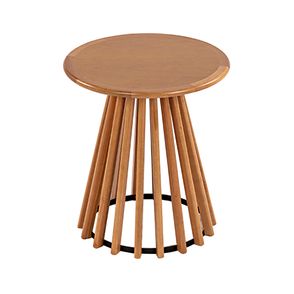 Mesa Lateral Dover Redonda Verniz Avela - 72746