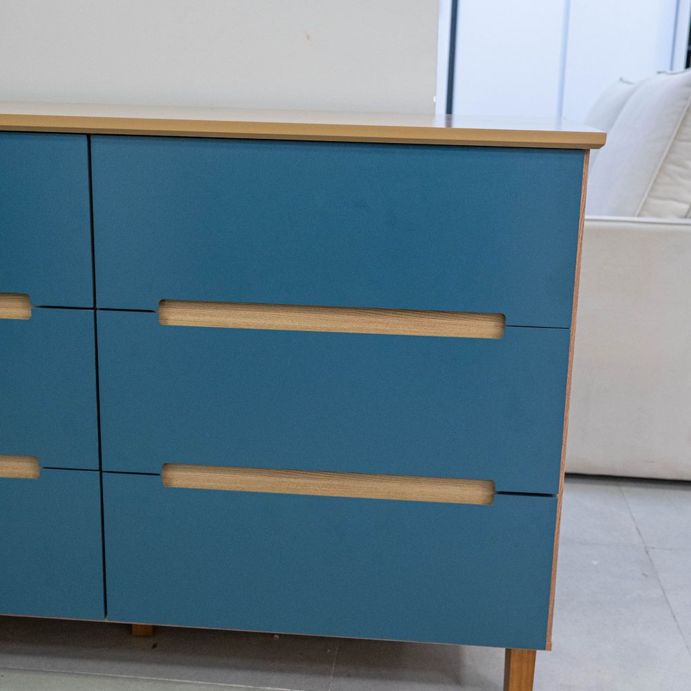 Comoda-Logan-6-Gavetas-em-MDF-cor-Olmo-e-Azul-136-cm---72415