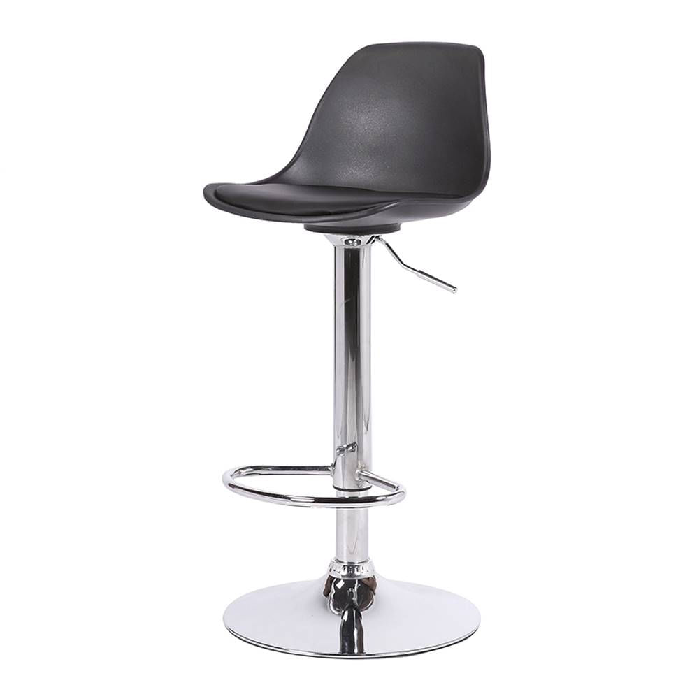 Banqueta-Luisa-PP-Preta-Base-Disco-em-Aco-Cromado---64299