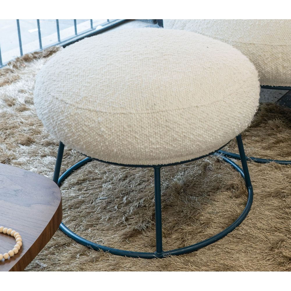 Puff-Disk-Estofado-Tecido-Boucle-Natural-com-Base-Aco-Azul-60-cm---69273