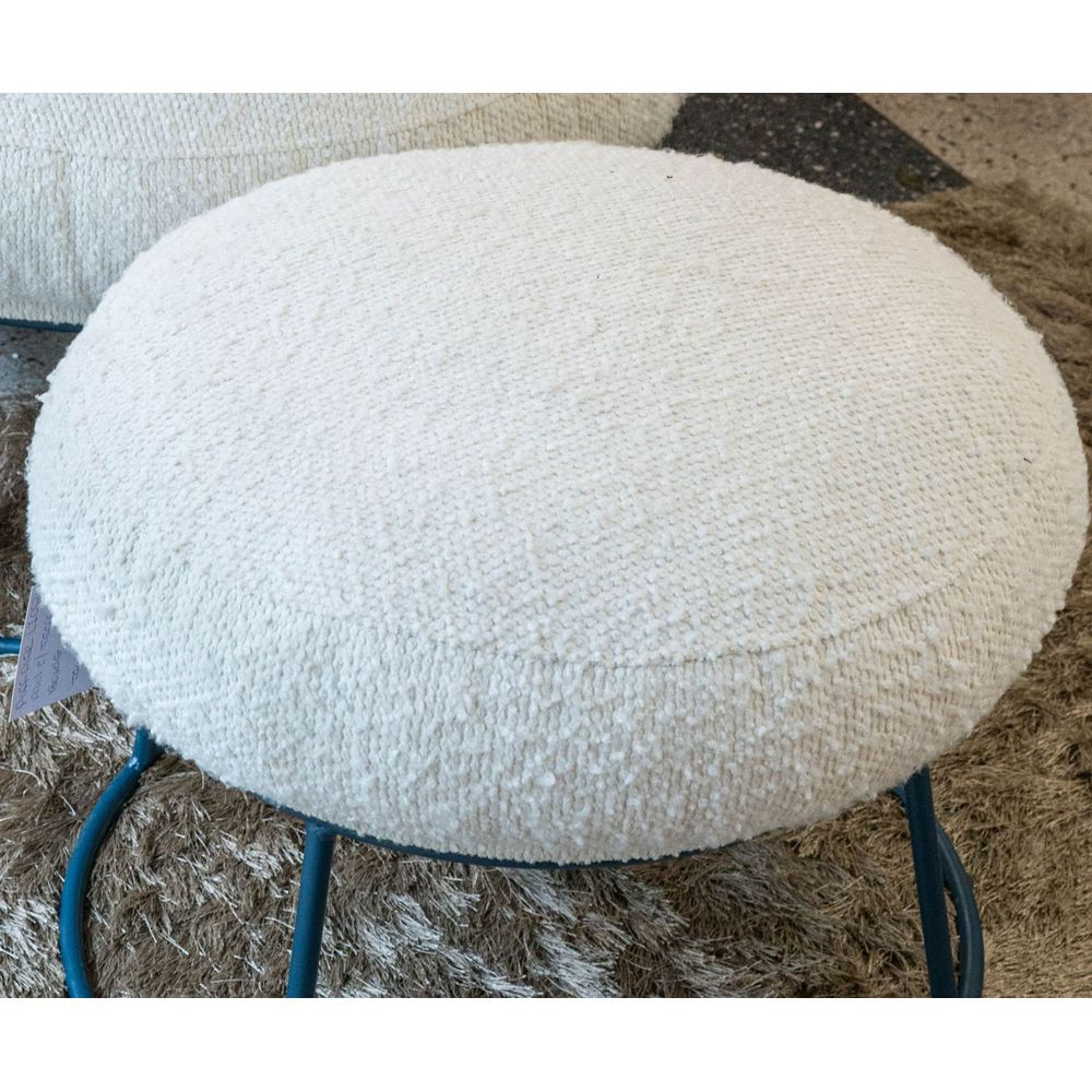 Puff-Disk-Estofado-Tecido-Boucle-Natural-com-Base-Aco-Azul-60-cm---69273