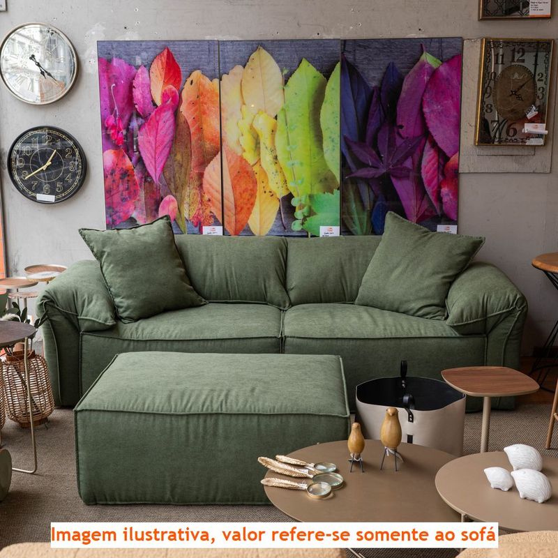 SofaCosmopolitanEstofadoemTecidoVerdecomPesMadeiraMacica240cm73023