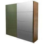 RoupeiroTrentino2PortasMDFcorOlmoeVerdecom1PortaEspelhada240cm73027