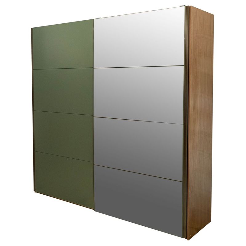 RoupeiroTrentino2PortasMDFcorOlmoeVerdecom1PortaEspelhada240cm73027