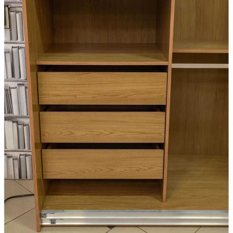 RoupeiroTrentino2PortasMDFcorOlmoeVerdecom1PortaEspelhada240cm73027