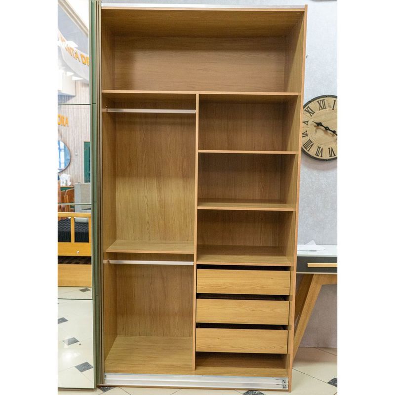 RoupeiroTrentino2PortasMDFcorOlmoeVerdecom1PortaEspelhada240cm73027