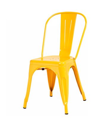 Kit 04 Cadeiras Berlim Aço Amarelo - 73061