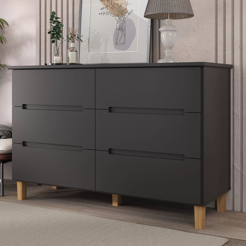 Comoda-Logan-6-Gavetas-em-MDF-cor-Preto-136-cm---73080