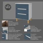 MesadeCabeceiraLogan3GavetascorBrancoeAzul63cm73098