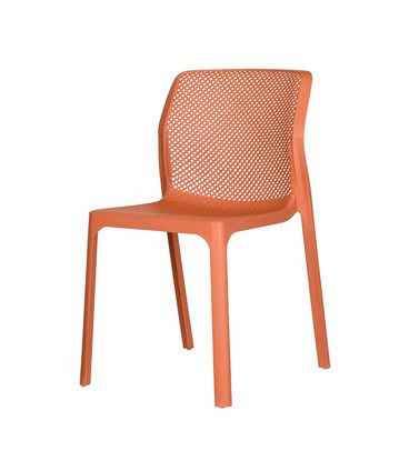 Kit 04 Cadeiras Capri Polipropileno Terracota - 73106