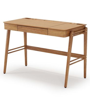 Escrivaninha Joy com 2 Divisorias e 1 Gaveta cor Champagne 112 cm - 67147