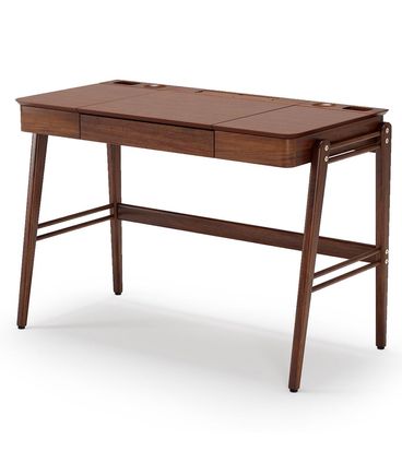 Escrivaninha Joy com 2 Divisorias e 1 Gaveta cor Castanho 112 cm - 73114