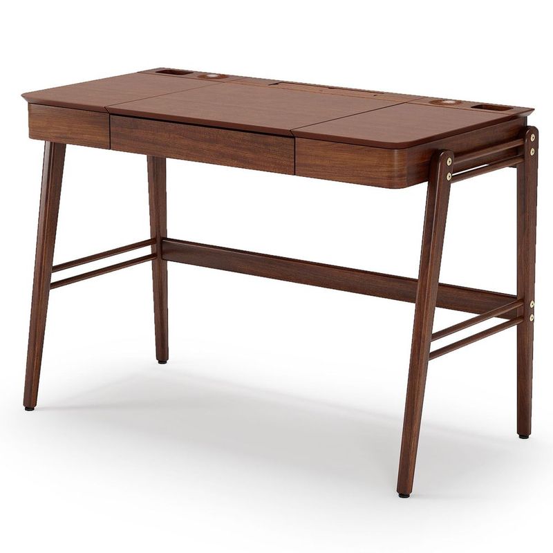 EscrivaninhaJoycom2Divisoriase1GavetacorCastanho112cm73114