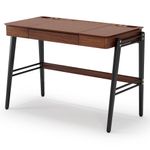 EscrivaninhaJoycom2Divisoriase1GavetacorCastanhoePesPretos112cm73115