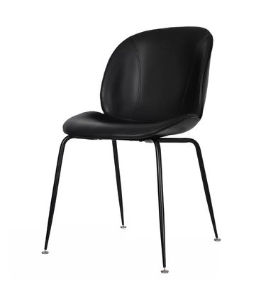 Kit 04 Cadeiras Dinamarca Corino Preta - 73117