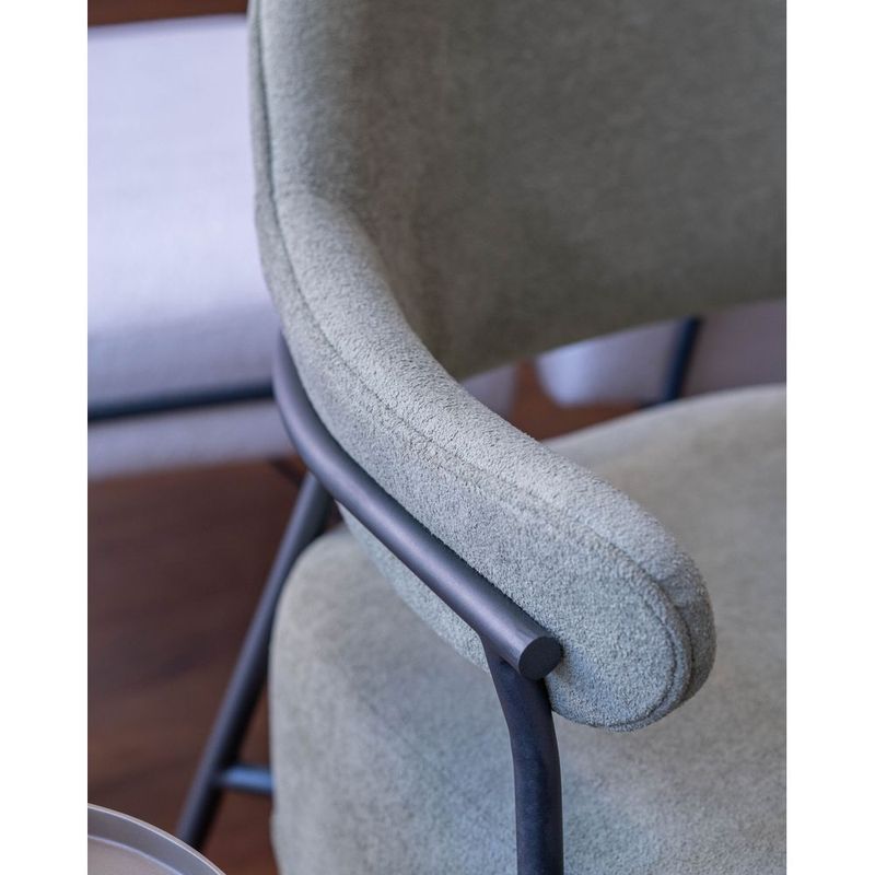 PoltronaJurereEstofadaTecidoVerdecomBaseemAcoGrafite72989