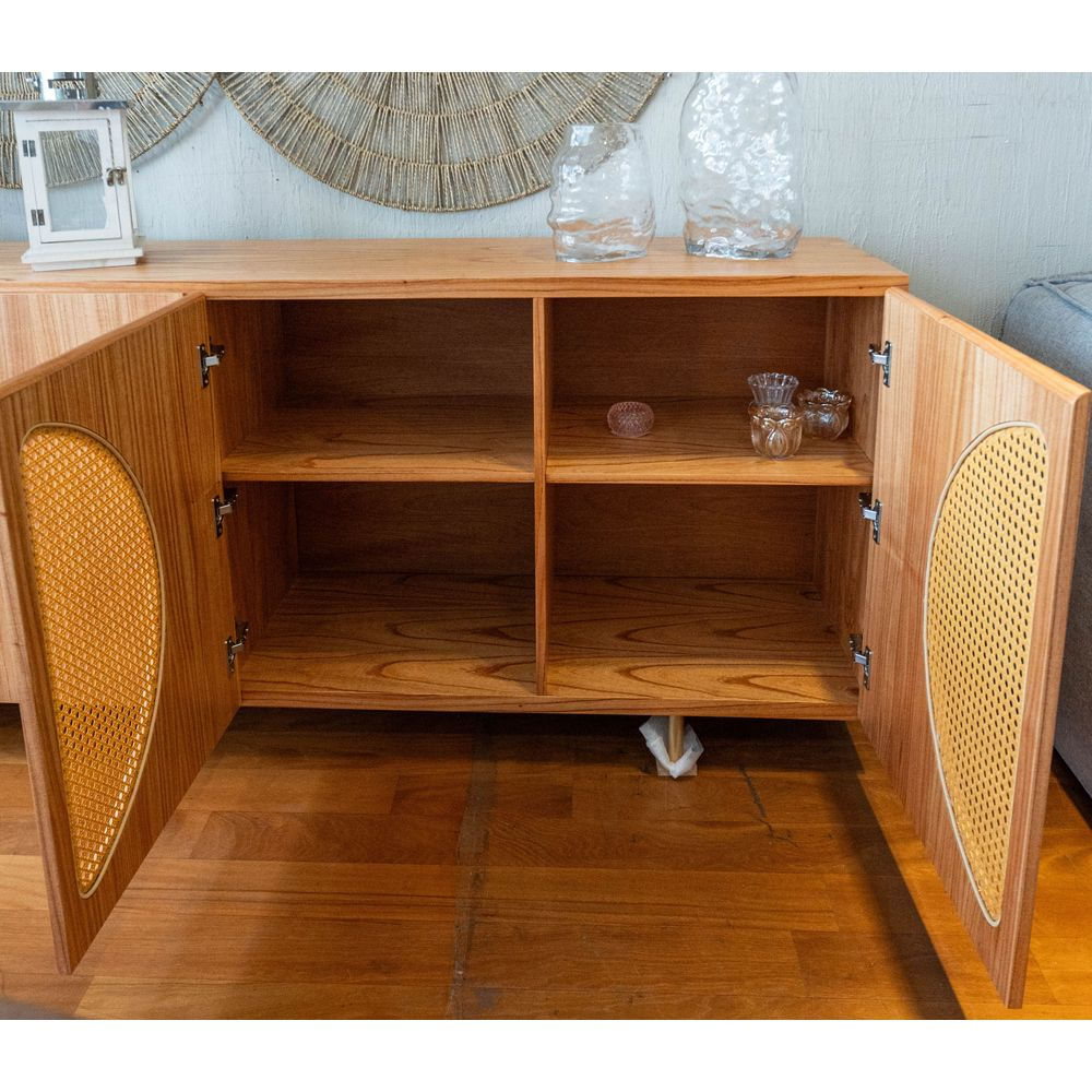 Buffet-Okka-4-Portas-Tela-Sextavada-cor-Native-com-Pes-Dourado-200-cm---72870