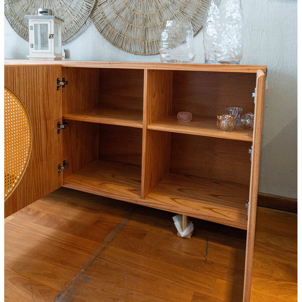 Buffet-Okka-4-Portas-Tela-Sextavada-cor-Native-com-Pes-Dourado-200-cm---72870
