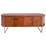 BuffetCurve4PortasMDFcorImbuiaNaturalePesAcocorOuro200cm68239