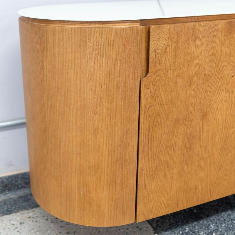 BuffetMumbai2Portas4GavetascorCarvalhocomVidroOffWhiteePesGrafite240cm64525